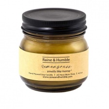 Lemongrass Soy Candle in Lidded Jar by Raine & Humble